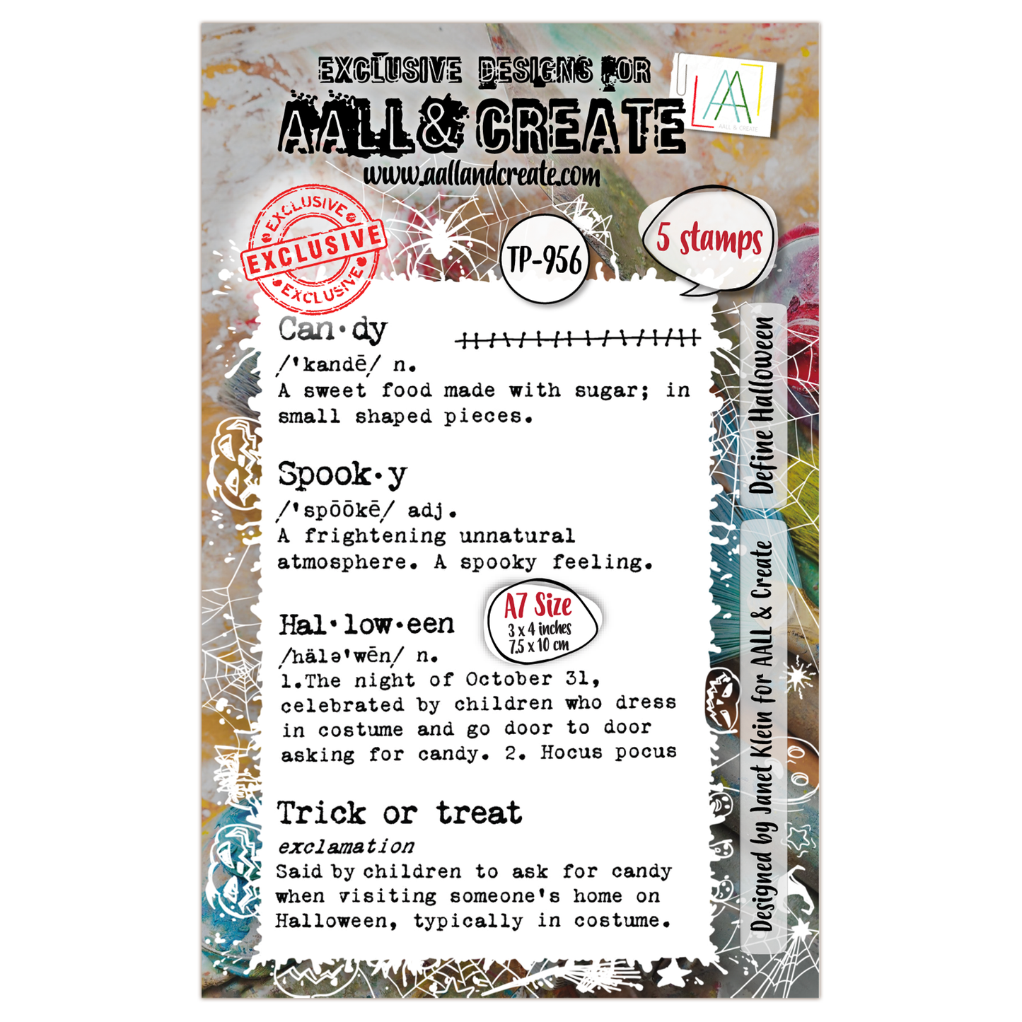 TP-956 - A7 Stamp Set - Define Halloween