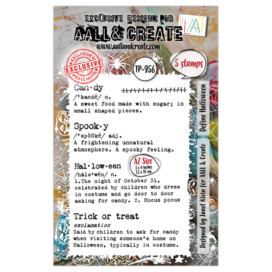 TP-956 - A7 Stamp Set - Define Halloween