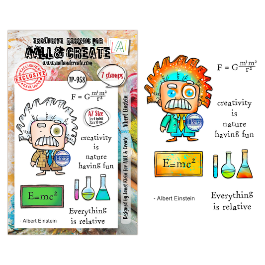 TP-958 - A7 Stamp Set - Albert Einstein