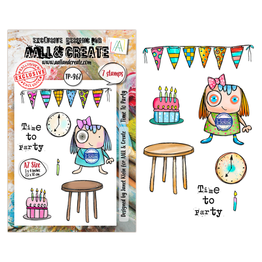 TP-967 - A7 Stamp Set - Time To Party
