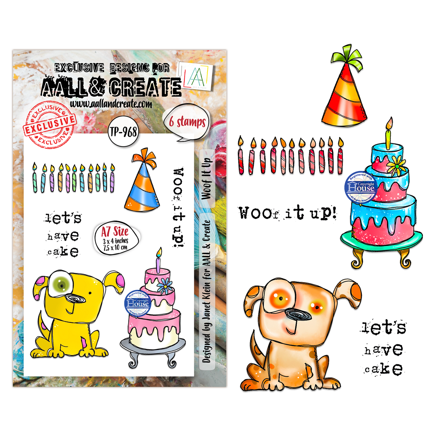 TP-968 - A7 Stamp Set - Woof It Up