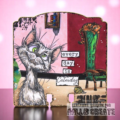 #477 - A7 Clear Stamp Set - Caterday