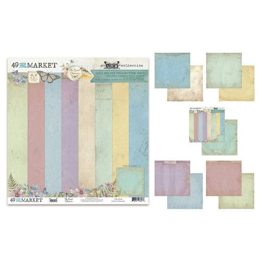 49 And Market The Quiet Observer 12x12 Inch Solids Collection Pack by Arthouse Whimsy