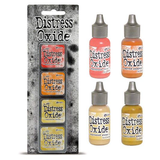 Ranger Tim Holtz Distress® Mini Oxide Ink Pads Kit #14 with Reinkers