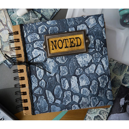 Sizzix 3-D Texture Fades Embossing Folder A5 by Tim Holtz Cobblestone