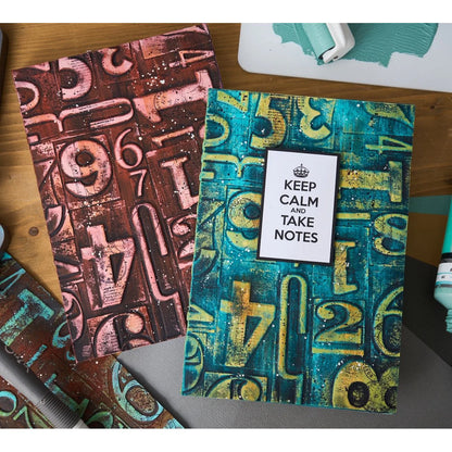 Sizzix 3-D Texture Fades Embossing Folder A5 by Tim Holtz Bundle