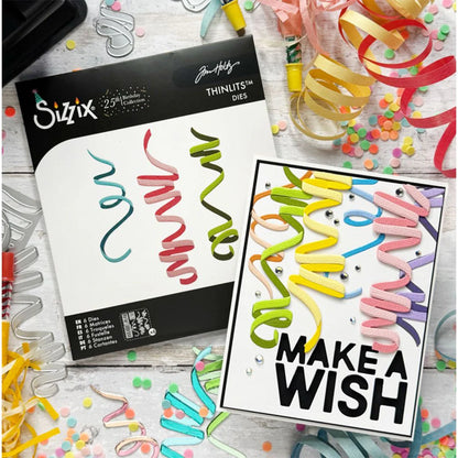 Sizzix Thinlits Die Set 6PK - Celebration Streamers by Tim Holtz