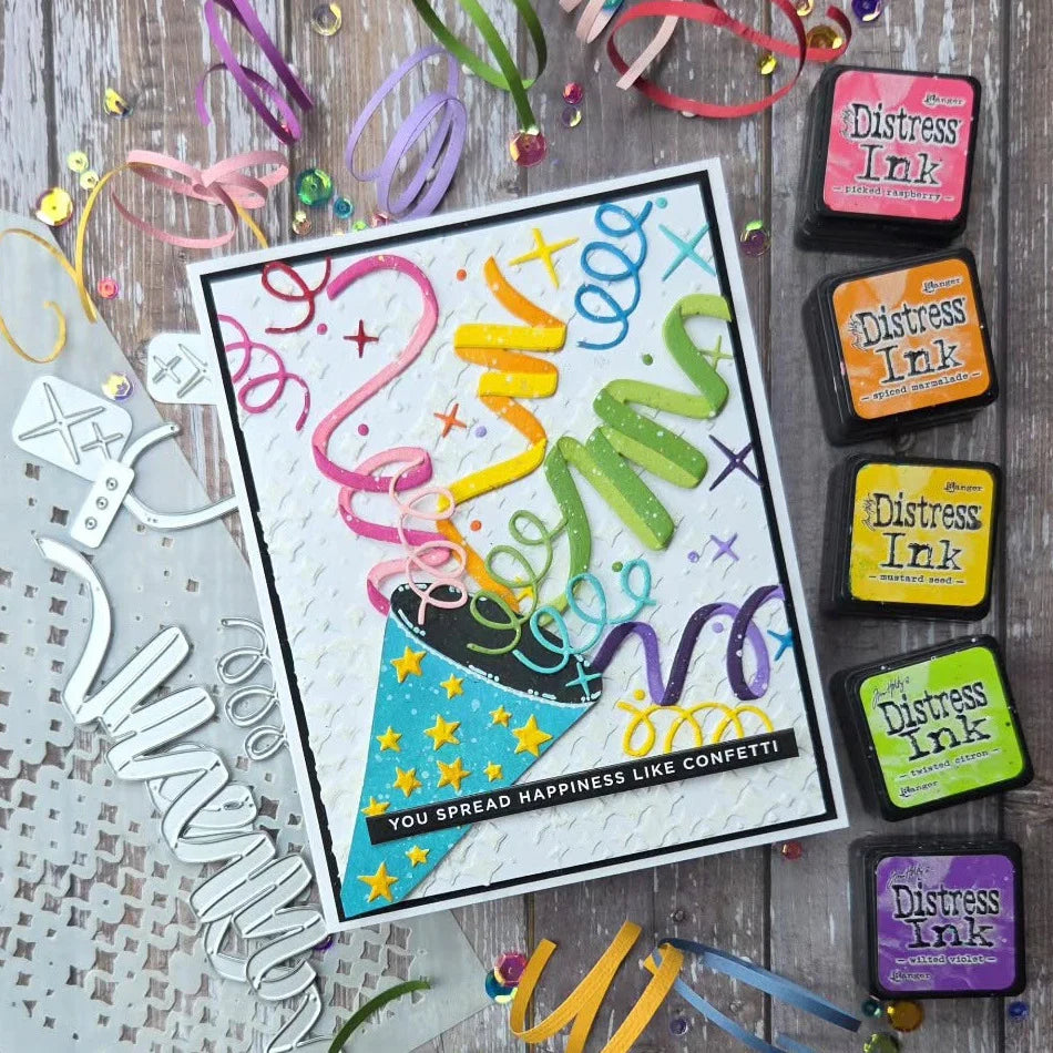 Sizzix Thinlits Die Set 6PK - Celebration Streamers by Tim Holtz