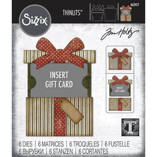 Sizzix Thinlits Die Set 6PK Gift Card Package by Tim Holtz - Ships from 15th October