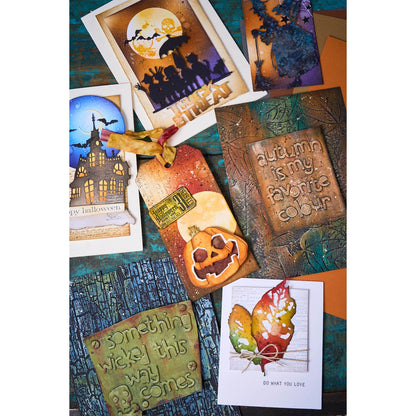 Sizzix Tim Holtz Thinlits & 3-D Embossing Folder Halloween Complete Collection