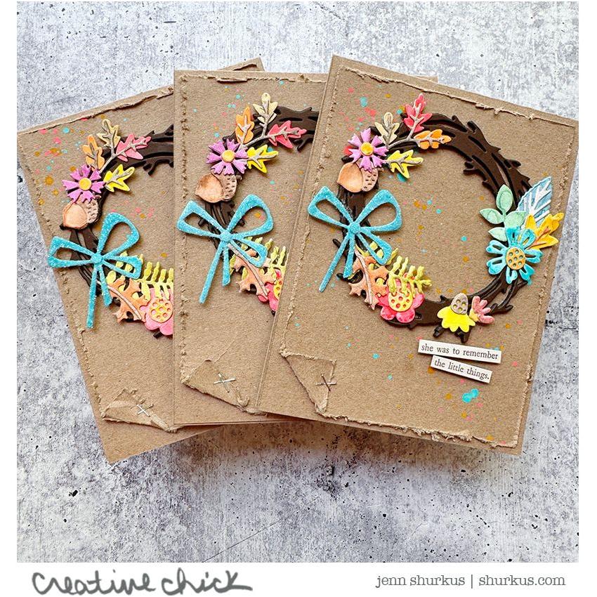 Sizzix Thinlits Die by Tim Holtz Vault Foliage Wreath (14pcs)