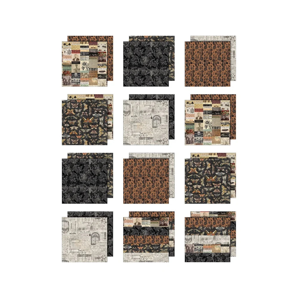 Tim Holtz idea-ology 12x12 Palette Paper Collection: Halloween 2026* Ship from 31st Aug