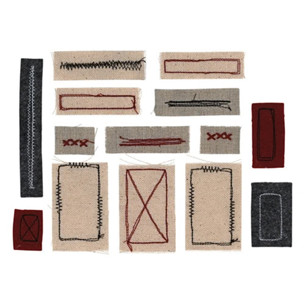 Idea-ology Tim Holtz Stitched Scraps - 14 Pcs