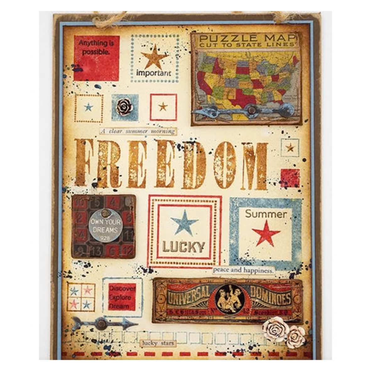 Idea-ology Tim Holtz Metal Adornments 18 Pcs - Thought Tokens