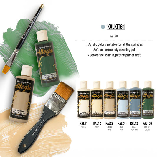 Stamperia Timeless Allegro Paint Kit (6pcs)