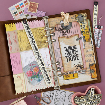Spellbinders Turn the Page Dark Roast Binder by Esther Glas