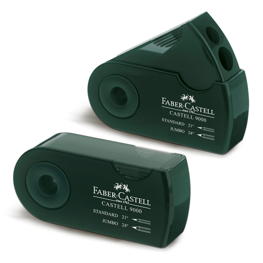 Faber Castell 9000 Twin Sharpening Box "Sleeve" Green