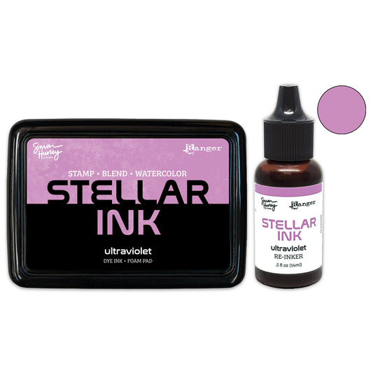 Ranger Simon Hurley create. Stellar Ink Pad & Re-Inker - Ultraviolet