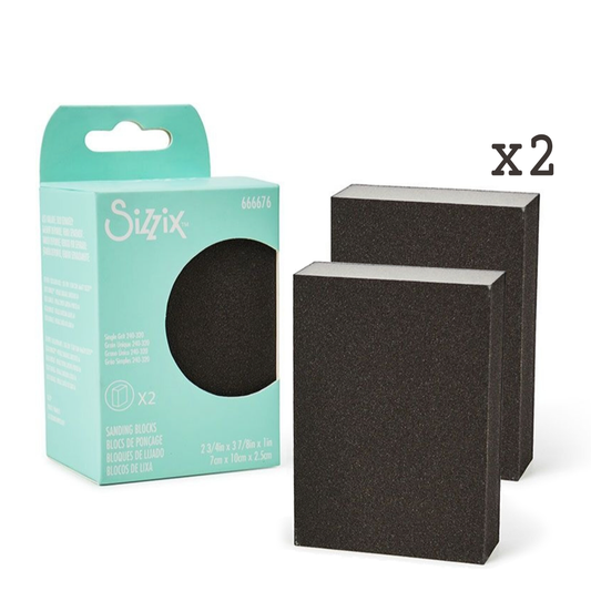 Sizzix Making Essentials - Sanding Blocks, 2 3/4" x 3 7/8" x 1”, 2PK