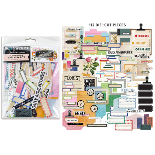 49 and Market The Flower Emporium Journaling Die-Cuts