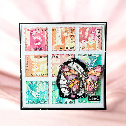 Little Post Office A6 Stamp Set & Matching Die Set Bundle