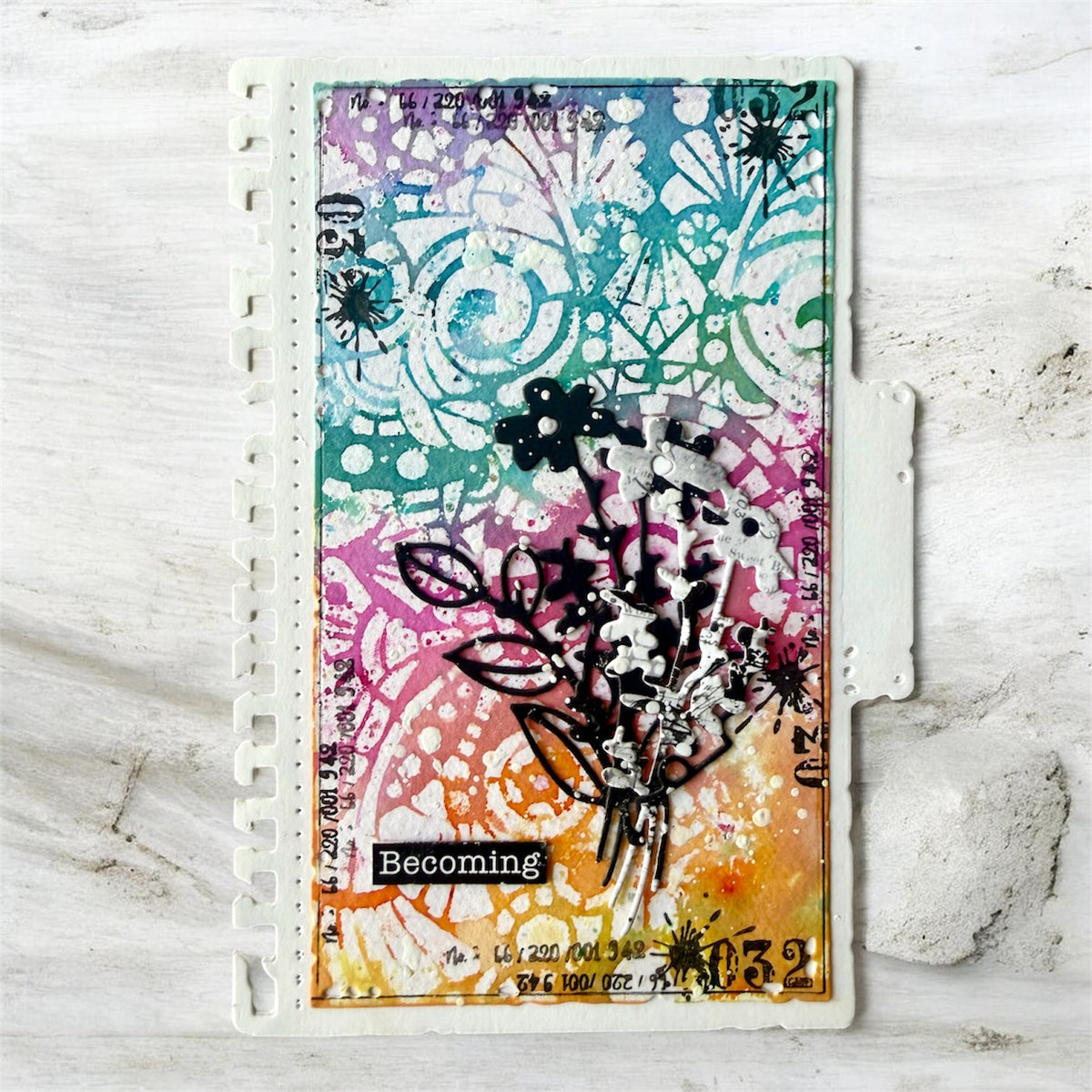 PC-273 - 6x6 (inch) Stencil - Comme Une Verrière