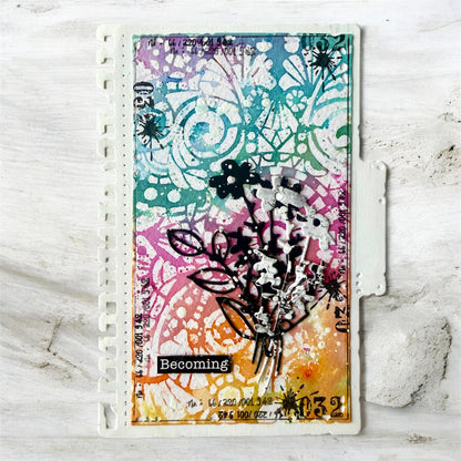 PC-273 - 6x6 (inch) Stencil - Comme Une Verrière