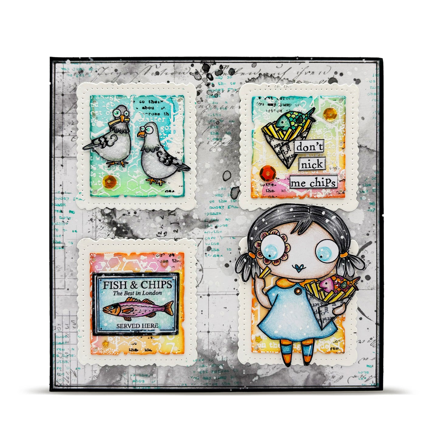 #TP-1325 - A7 Stamp Set - Fish ‘n Chips