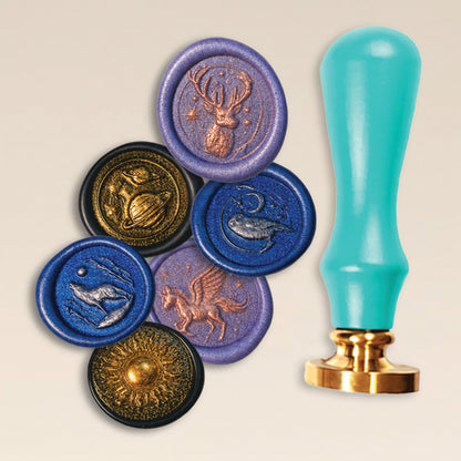 Stamperia Cosmos Wax and Seals (6 seals) by Cristina Radovan