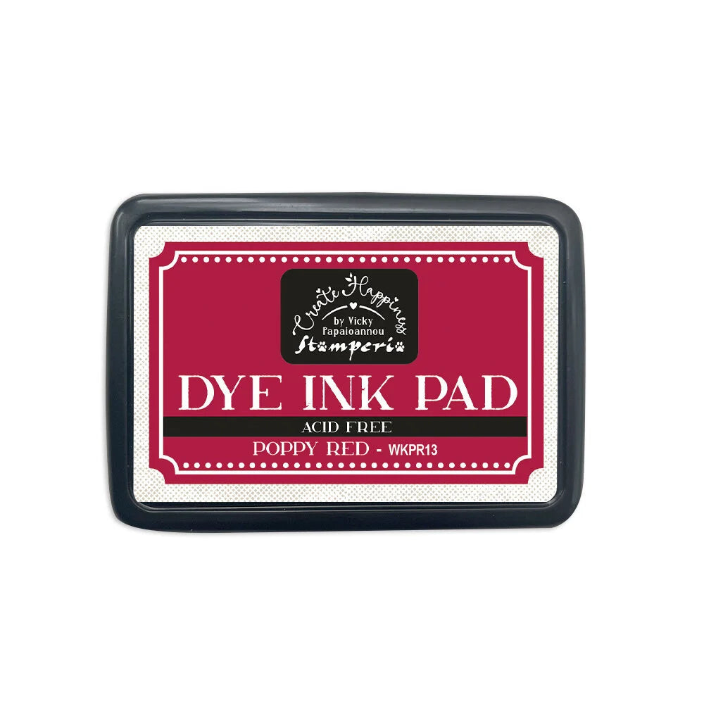Stamperia Create Happiness Dye Ink Pad Poppy Red