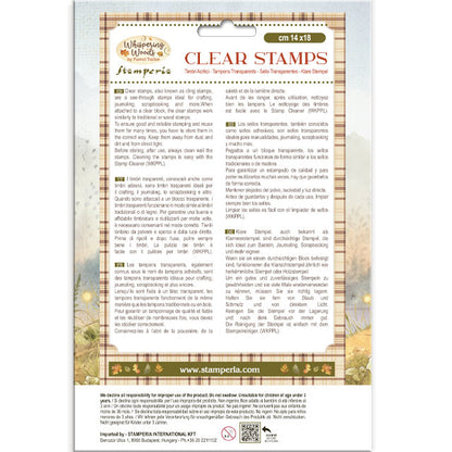 Stamperia Whispering Woods Clear Stamp Mushrooms and Fairies