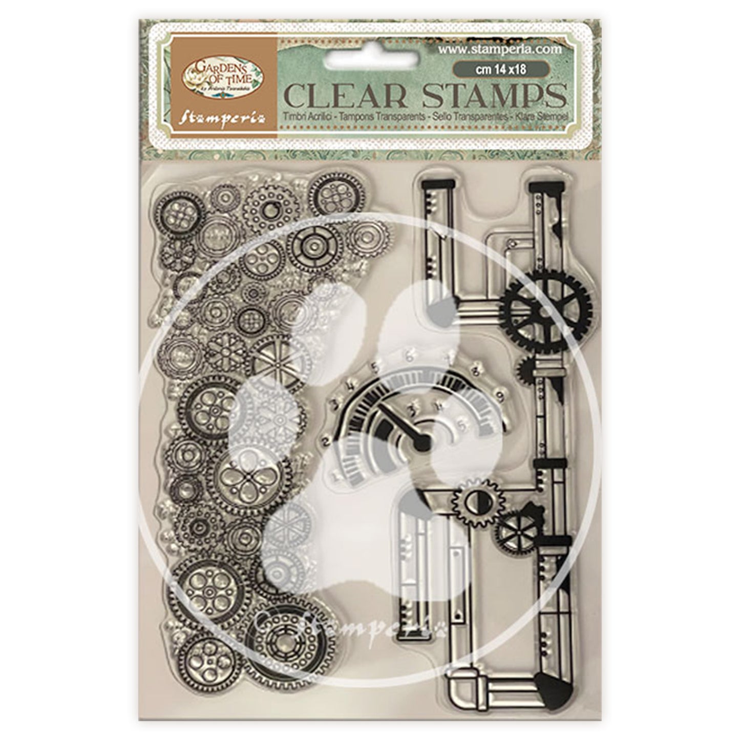 Stamperia Gardens of Time Clear Stamp Tubes (WTK239)