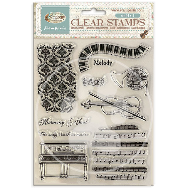 Stamperia Symphony Clear Stamp by Sara Alcobendas
