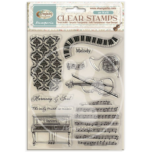 Stamperia Symphony Clear Stamp by Sara Alcobendas
