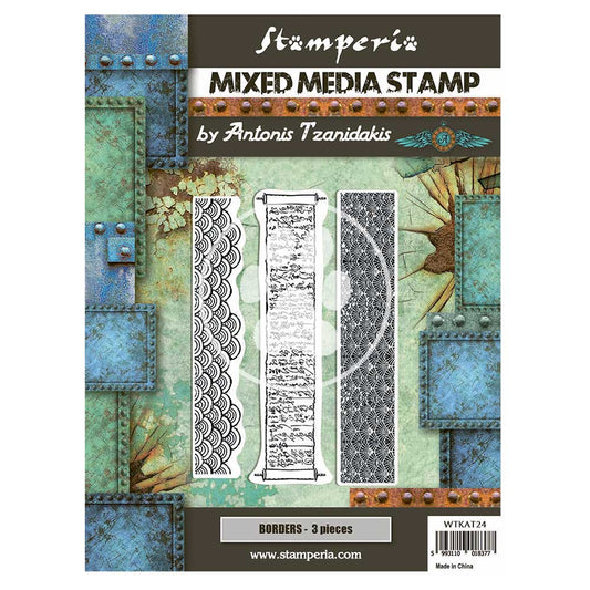 Stamperia 15 cm x 20 cm Stamp Sir Vagabond In Japan Borders