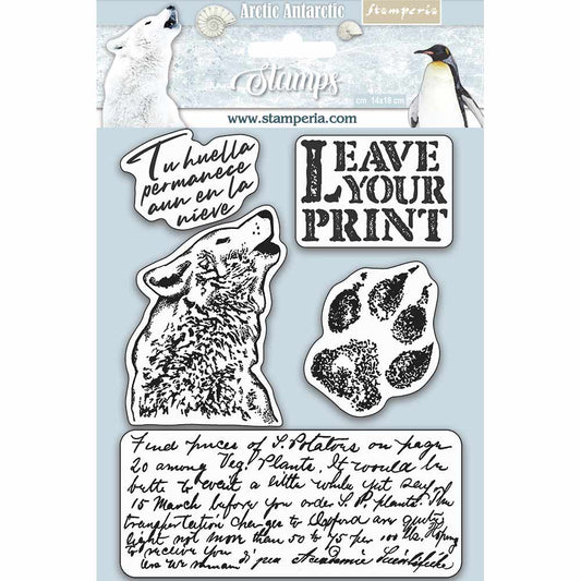 Stamperia 14 cm x 18 cm HD Rubber Stamp Leave Your Print