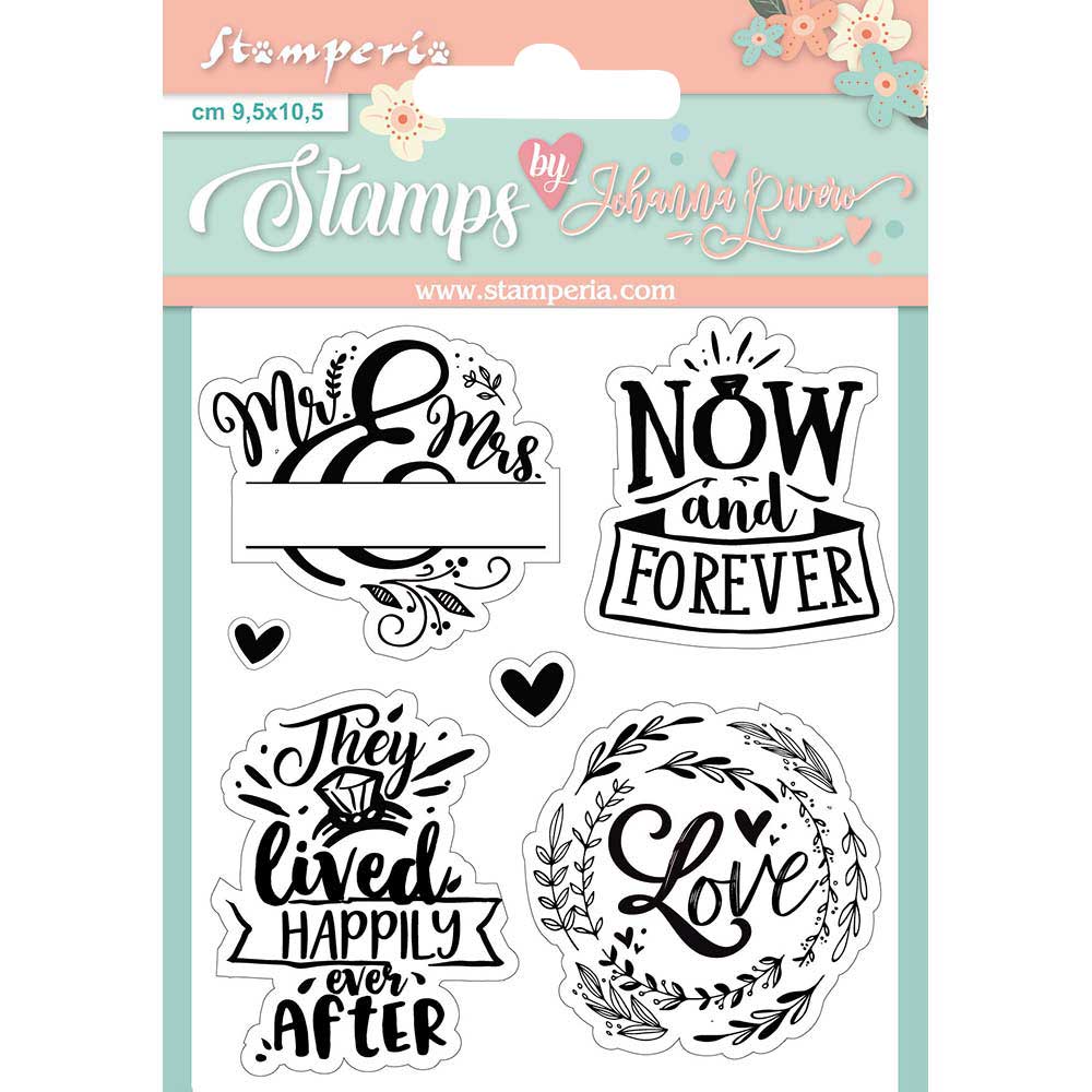 Stamperia 9.5 cm x 10.5 cm Acrylic Stamp Now And Forever