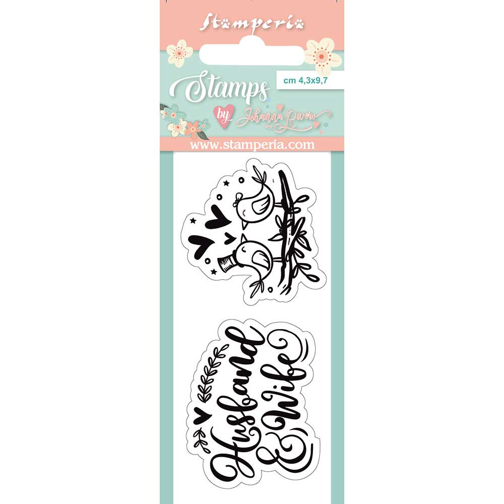 Stamperia 4.3 cm x 9.7 cm Acrylic Stamp Birds