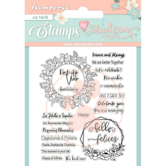 Stamperia 14x18 cm Acrylic stamp Celebration Quotes