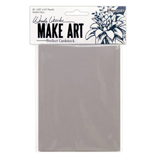 Ranger Wendy Vecchi Perfect Cardstock Grey Panels 10pk