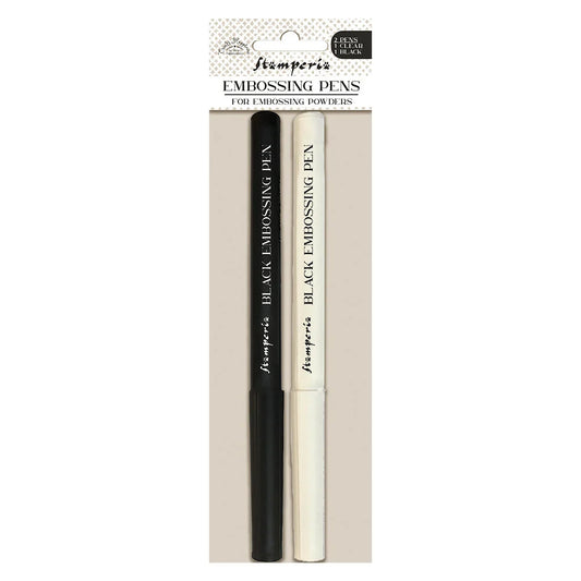 Stamperia Create Happiness Embossing Pens Clear & Black