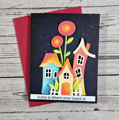 Spellbinders Whimsical Village Etched Dies Houses by Vicky Papaioannou ~ Ship from 3rd June