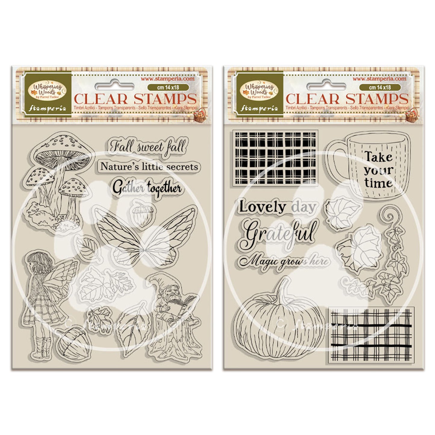 Stamperia Whispering Woods Clear Stamp Bundle