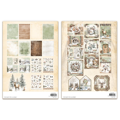 Studio Light Essentials Winter Woodland Card Making & Die Cut Paper Pad Bundle