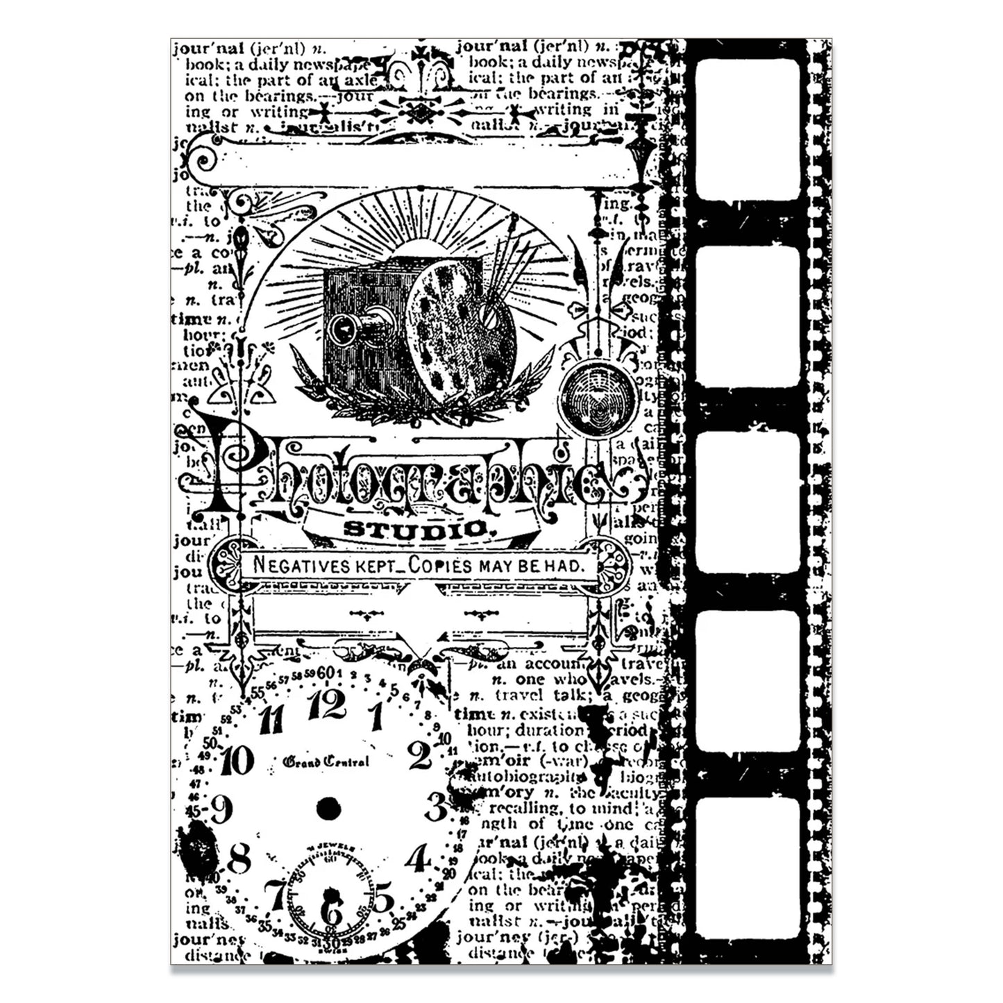 Stampers Anonymous Tim Holtz Cling Stamp 2.5"X3.5" - Photograph