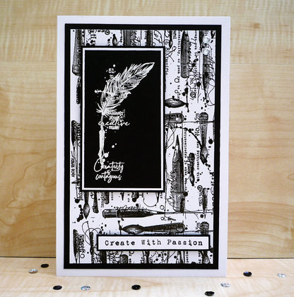 TP-919 - A6 Clear Stamp Set - Inking Gears