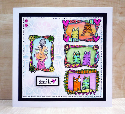 #824 - A6 Clear Stamp Set - Doodle Frames