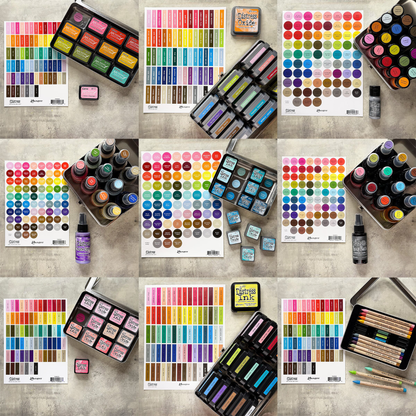 Ranger Tim Holtz Distress® Label Sheets Assorted Bundle - White & Black Printing