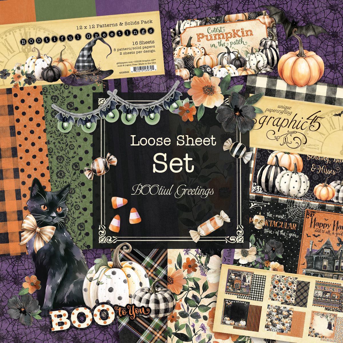 Graphic45 BOOtiful Greetings Complete Collection (Save £10) ~ Ship from 31st Aug