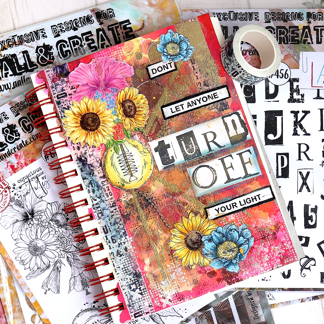 TP-622 - A5 Clear Stamp Set - Petal Power